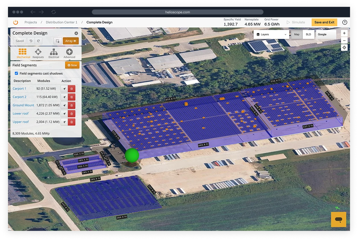 Design any project in HelioScope