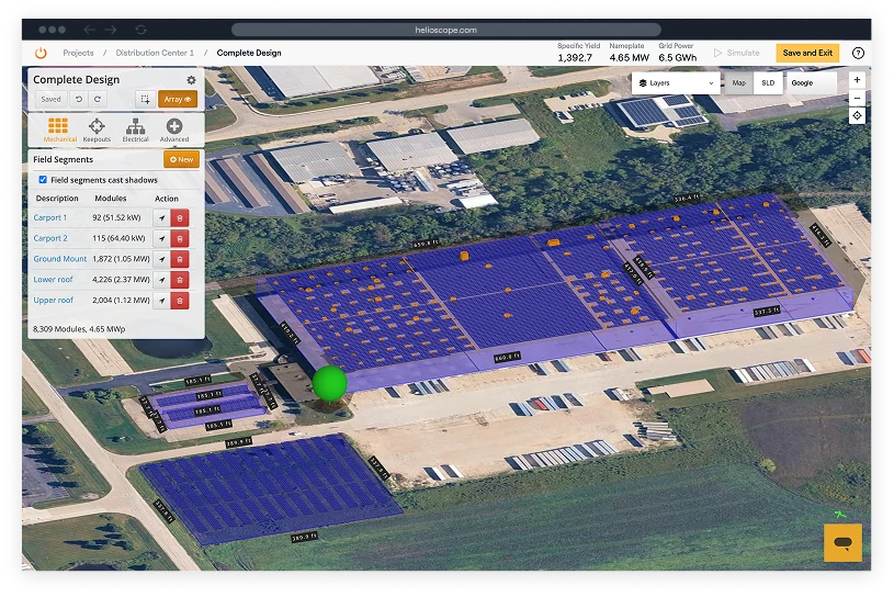 Design any project in HelioScope
